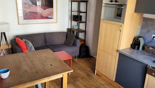 Appartement meublé et calme 32m² Paris 19ème 