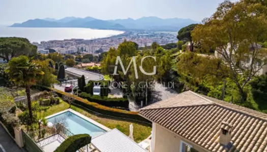 Villa 5 chambres | Cannes Croix des Gardes | Vue Mer | Piscine 