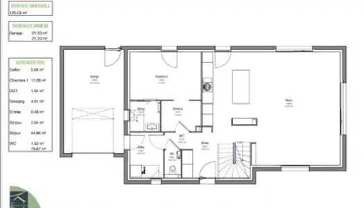 Maison 7 pièces 125 m² 