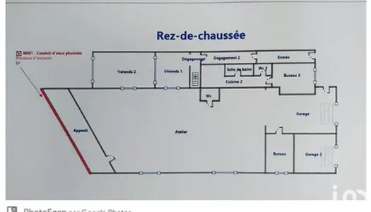 Immeuble commercial 200 m² 