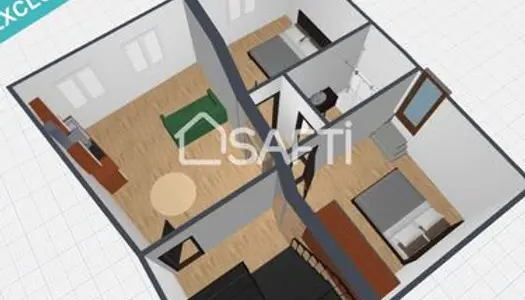 Appartement 3 pièces 48 m²