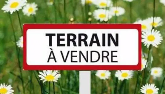 Terrain 480m2 constructible+clôture+portail+garage 