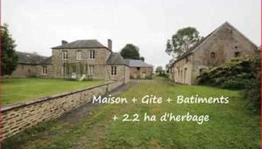 Maison, plus gite, plus batiments, plus herbage de 2.2ha