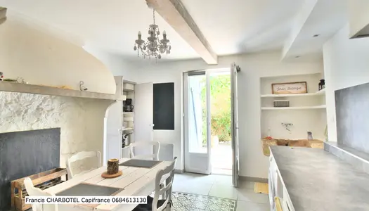 Dpt Hérault (34), à vendre CAZOULS LES BEZIERS maison P3, terrasse en campagne 