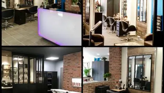Salon de coiffure 110 m2 moderne déco insdustrielle