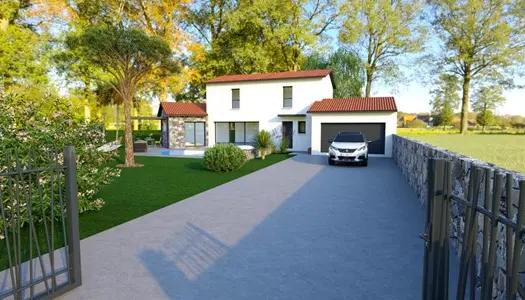 Projet de construction 130m² avec garage sur un terrain de 803 m² - Saint didier de Formans 