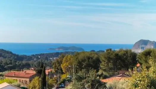 Vue mer - haut de villa - terrasse -parkings