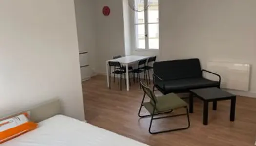 Appartement entièrement rénové meublé 32 m2 à Beaumont en Véron à côté de la mairie 