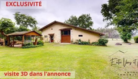 Maison de campagne de 117m2, terrain 3000m2 en pleine nature 