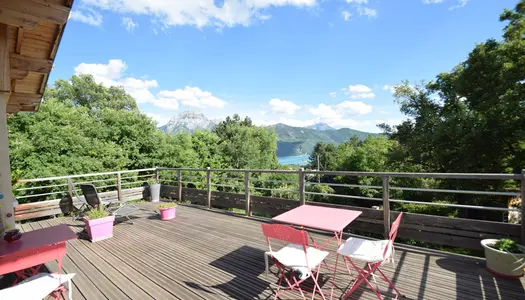 Dpt Hautes Alpes (05), à vendre PRUNIERES Magnifique maison T4 vue Lac,montagnes ,Baie Saint Michel 