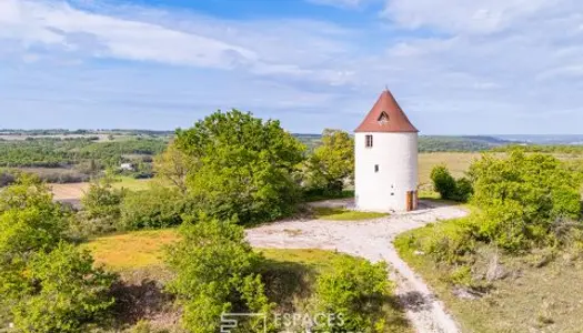 Moulin à vent dans le Quercy blanc 