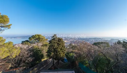 Sète, mont saint Clair, villa 5 pièces avec vue panoramique sur la mer et lagune de Thau,