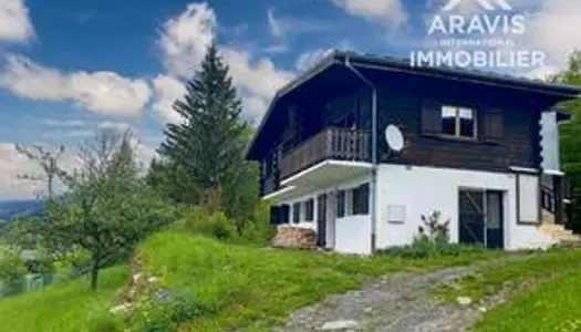 Chalet individuel 115m2 avec magnifique vue sur la vallée 