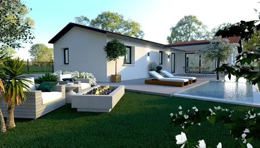 Projet de construction de 115m² avec garage sur terrain de 600m² - REYRIEUX 