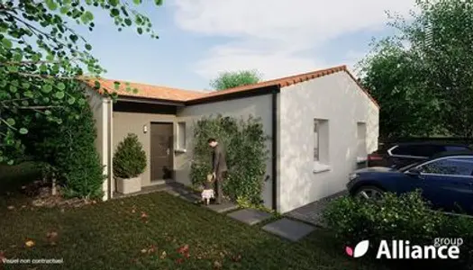 Projet de construction d'une maison neuve de 77.93 m² avec terrain à LA BOISSIERE-DU-DORE (44) 
