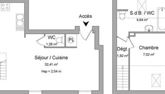 Appartement Location Châtel-Saint-Germain 2p 47m² 575€