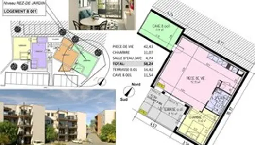 Vente Appartement 2 pièces