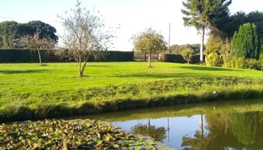 Terrain de loisir avec étang