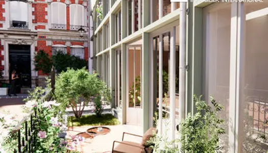 Trocadéro, Atelier d?exception 3P (T3) de type loft + jardin entièrement rénové dans un immeuble