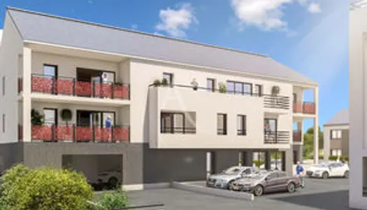 Livraison 2023 Appartement T3 neuf de 69,12m² avec Terrasse dans le Boug de Grandchamps-des Fontain