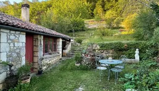 Maison en pierre avec jardin dans village de charme 
