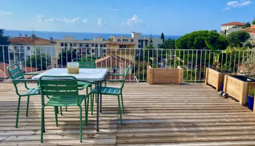 VENTE EXCLUSIVITE 3 PIECES DERNIER ETAGE VUE MER ROQUEBRUNE 