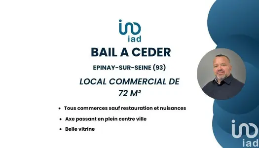 Immobilier professionnel Vente Épinay-sur-Seine  72m² 80000€