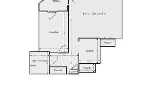 Appartement 2 pièces proximité gare et deux centres villes 