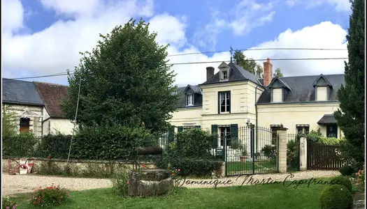 Dpt Loir et Cher (41), à vendre COUTURE SUR LOIR maison P9 de 189m²- jardin- garages 
