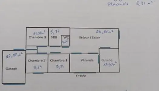 Maison individuelle 3 chambres 