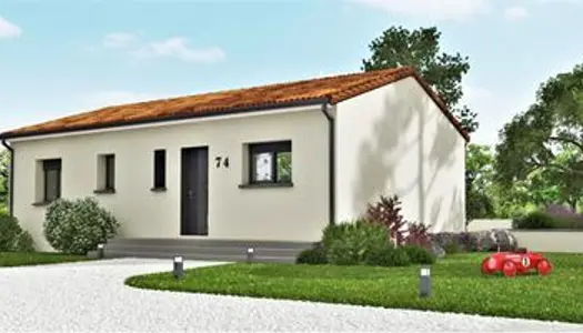 Projet de construction d'une maison 74 m² avec terrain à L'ISLE-JOURDAIN (32) au prix de 