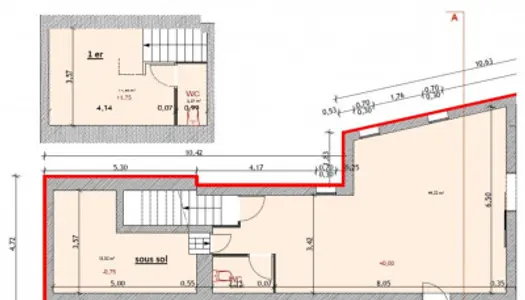 Bureau 74 m² 