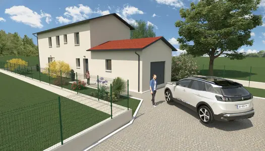 Terrain + maison 121 m² 