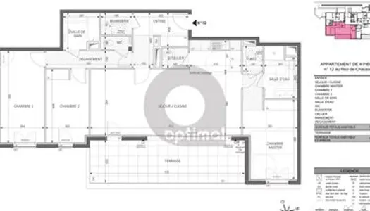 Appartement 4 pièces 116 m² 