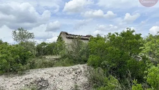 Terrain de 1700m² avec mazet en ruine 