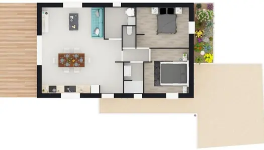 Maison 3 pièces 68 m² 