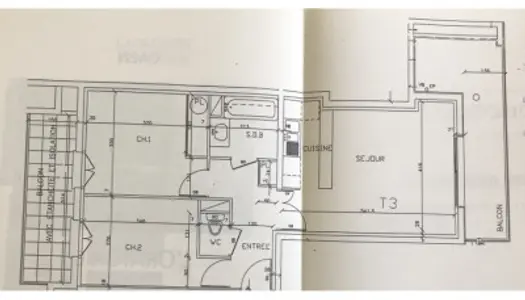 Appartement 3 pièces 58 m²