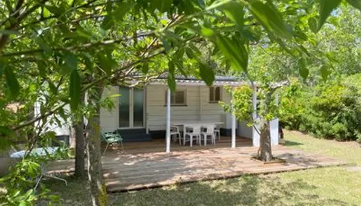 Vends mobil home style cabane près de la mer - Vias plage (34) - 2 chambres, 35m²