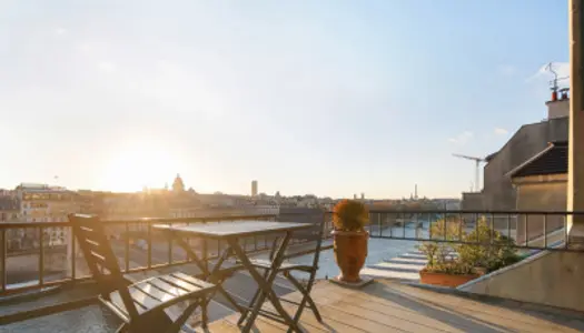 Île Saint-Louis - Un dernier étage avec terrasse et vues spectac 