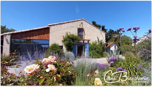 Dpt Aude (11), à vendre BELVEZE DU RAZES maison traiditonnelle 7 pièces + jardin arboré 