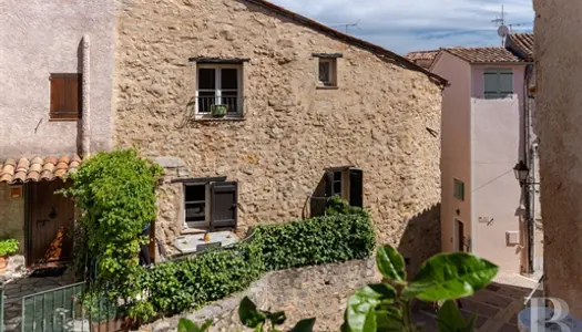 Au coeur du Canton de Fayence, une maison de village provençale et sa terrasse fleurie. 