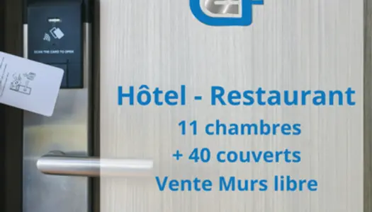 Hôtel - Restaurant - 11 chambres - Murs libres