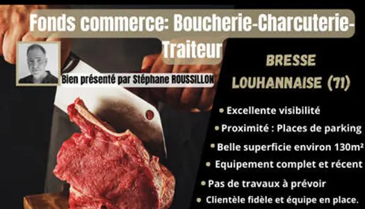 Vend boucherie charcuterie à la Bresse Louhannaise