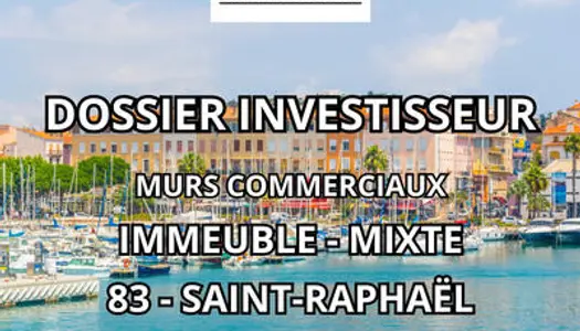 Vente immeuble mixte vue mer Saint Raphaël centre 