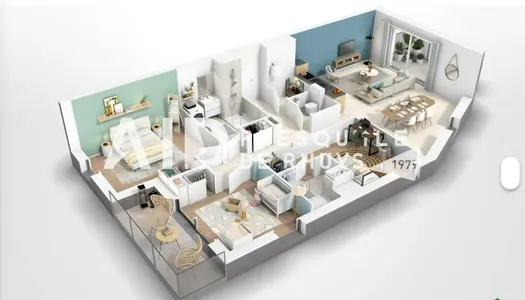 Appartement 4 pièces 92 m² 