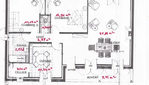 Maison 3 pièces 84 m² 