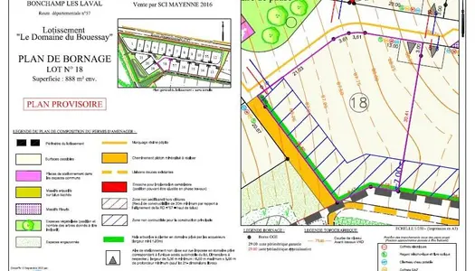 Terrain 888 m²